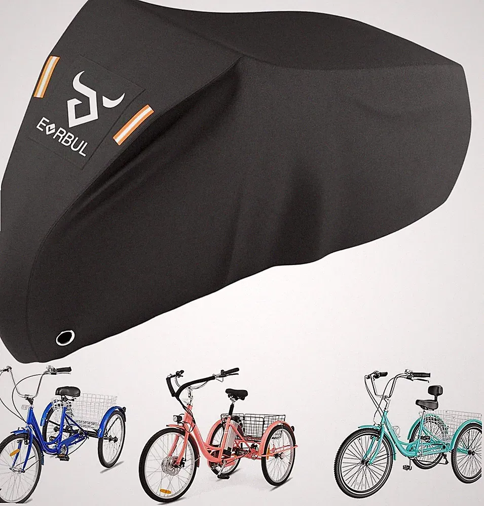 Bike Cover Adult Tricycle Cover Waterproof Anti-UV Bicycle With CarryBag us