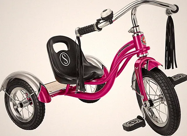 Schwinn Roadster Bike for Toddler, Kids Classic Tricycle, Low Positioned Steel