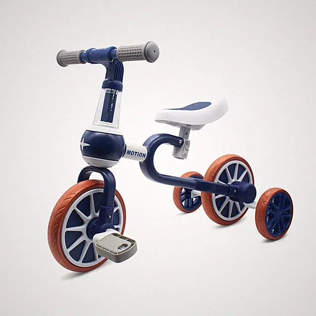 Toddler Bike 1-4 Years Boys Girls Trike w/ Training Wheels Adjustable Seat Blue
