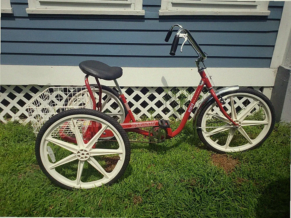 TRAILMATE DESOTO CLASSIC Adult Tricycle Red 24" Skyway Mag Wheels Kenda Tires