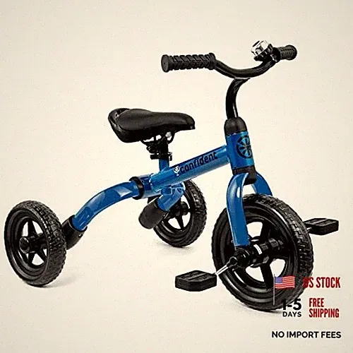 Tricycle for Toddlers Age 2-5 Years Old, 3 in 1 Folding Toddler Bike for Blue